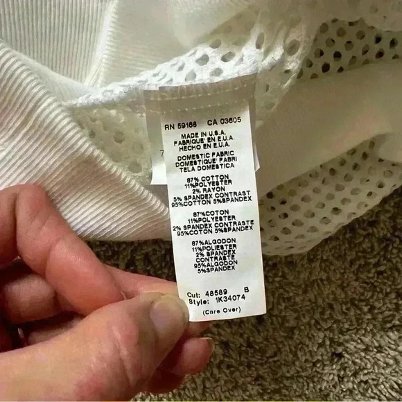 Karen Kane Mesh Crewneck Swim Coverup Top Womens L - Picture 6 of 8